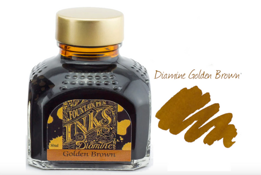 Diamine Fountain Pen Ink - Golden Brown