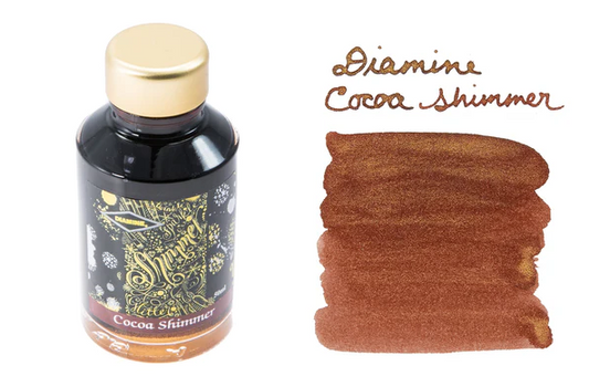Diamine Shimmer-tastic Fountain Pen Ink - Cocoa Shimmer