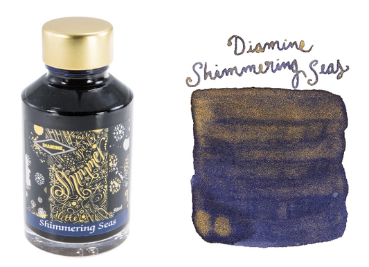 Diamine Shimmer-tastic Fountain Pen Ink - Shimmering Seas