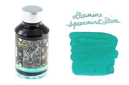 Diamine Shimmer-tastic Fountain Pen Ink - Spearmint Diva