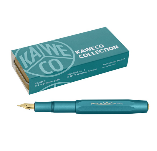 Kaweco Collection AL Sport Limited Edition Fountain Pen - Iguana Blue